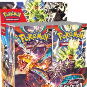 Pokémon- Boîte d'affichage Booster Karmesin & Violet, Boosterpack-Display-Box